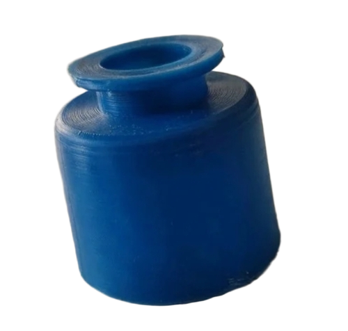 Round Head Blue Rubber Dust Cap - Diameter: 1-2 Inch