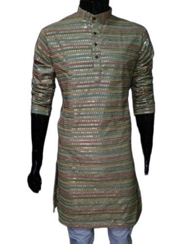 Men'S Georgette Work Kurta