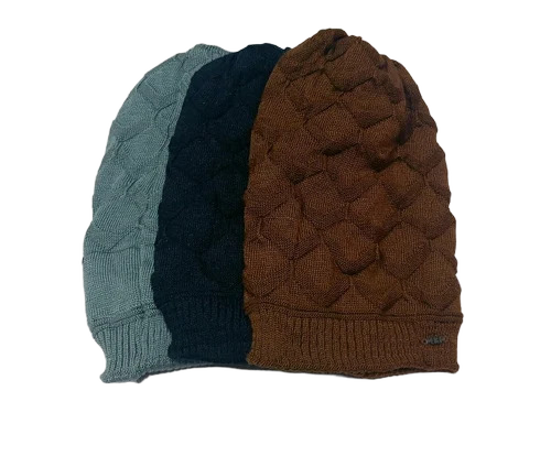 Men Woolen Knitted Winter Cap