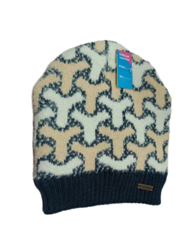 Printed Mens Multicolour Woolen Cap