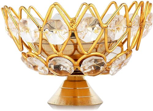 Brass Diya - Color: Golden