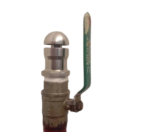 Manual Fire Safe Ball Valve - Color: Silver