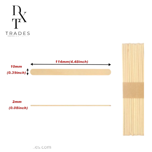 Wooden Ice Cream Sticks - Color: Natural