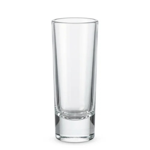 Sleek Tube Crystal Shot Glass - Color: Transparent