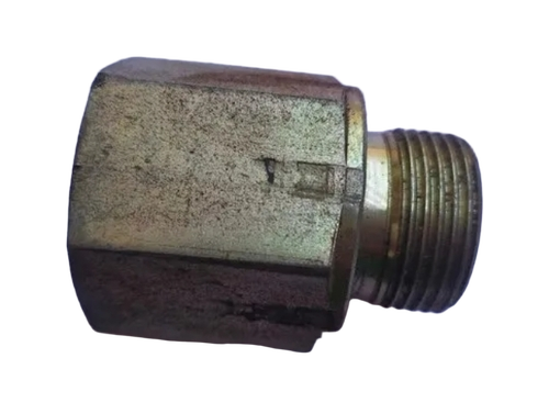 1/2 Inch Jcb Hydraulic Adaptor - Color: Silver