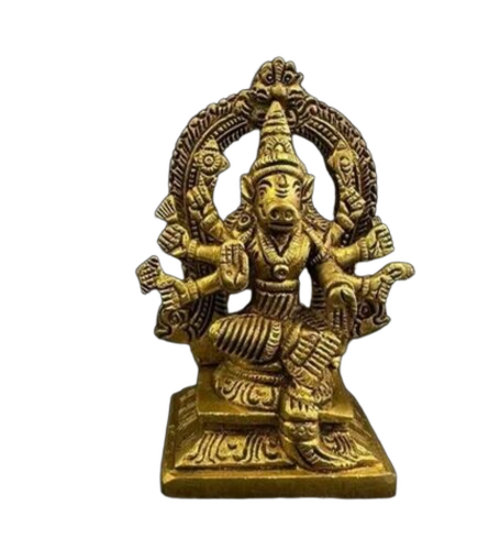 Brass Varahi Amman God Statue - Color: Golden