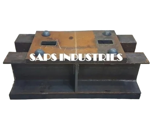 Heavy Duty Ms Channel Sleeper For Temporary Girder - Color: Silver