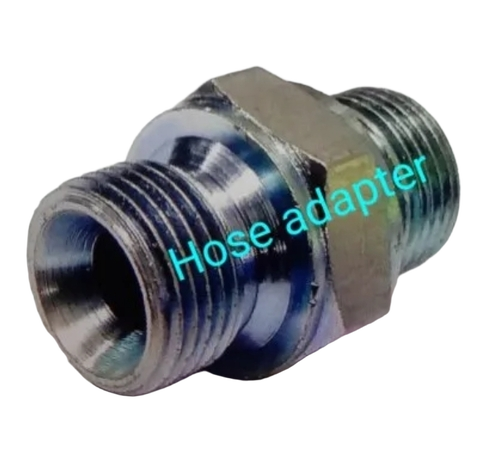 Ms Nipple Hydraulic Hex Adapter - Color: Silver