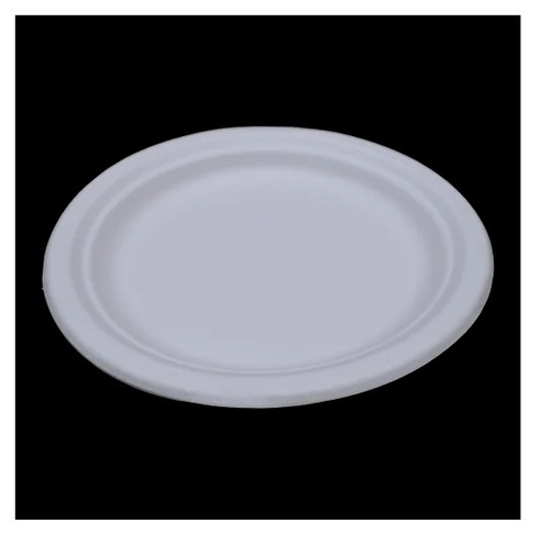 Bagasse Round Plate 6 Inches