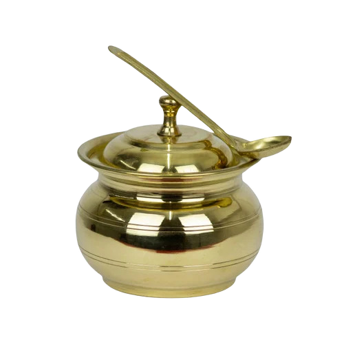 Brass Ghee Lota - Color: Golden