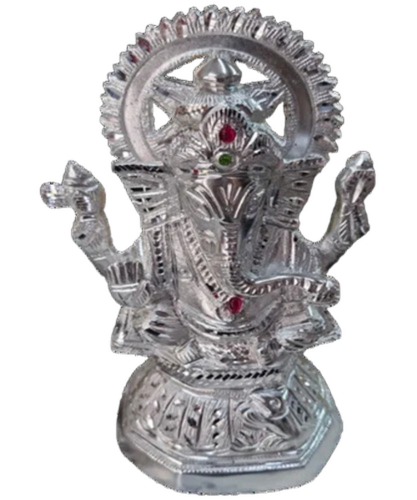 Silver Ganesh Statue - Features: Eco Friendly