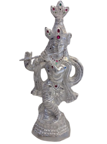 Silver Krishna Statue - Features: Eco Friendly