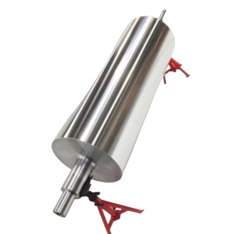 Stainless Steel Matte Finish Roller - Color: Silver