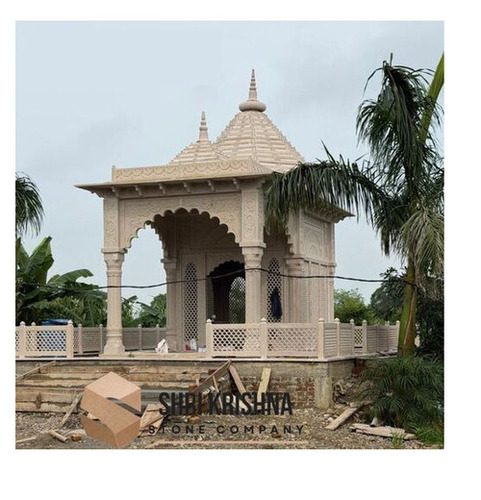 Bansi Pahadpur Sandstone Temple 12 X 18 X 23 Ft - Features: Durable