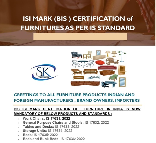 ISI Mark Furniture Certification