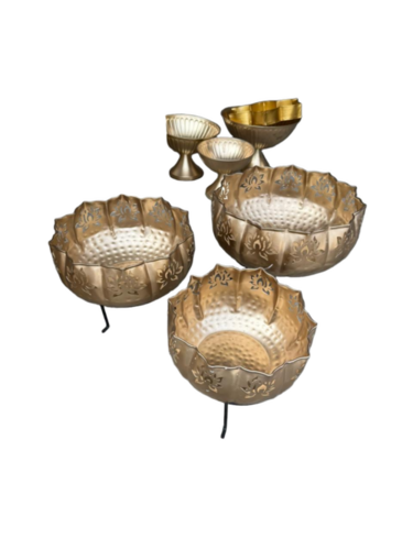 Metal Urli Set of 3 Pieces