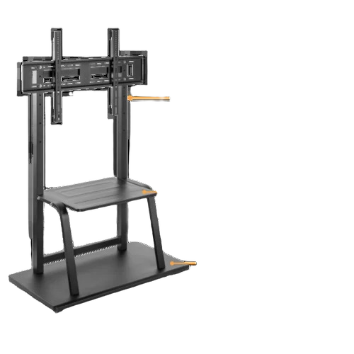 Heavy Duty Height Adjustable Steel Tv Trolley