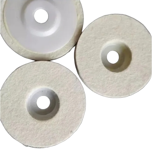 12 Mm Wool Felt Disc - Color: White