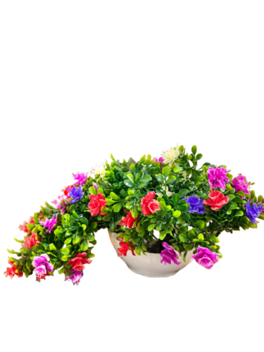 Artificial Flower Bonsai With Pot