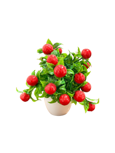 Artificial Rose Bonsai Plant with Pot