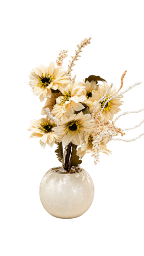 Sun39708 Artificial Flower With Pot