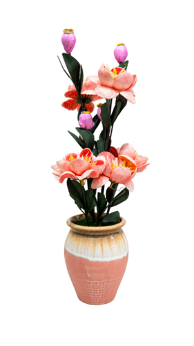 Sun39824 Artificial Flower With Pot