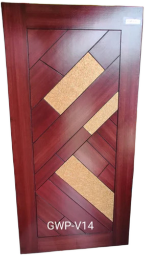 Red Teak Veneer Door