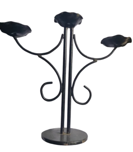 Black Candle Holder