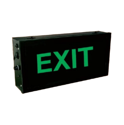 Black Emergency Exit Lights