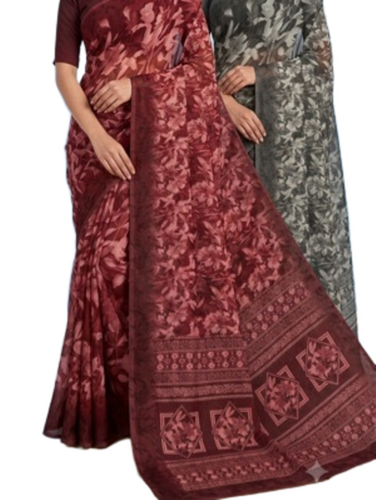 Lightweight Printed Sarees - Fabric Type: Art Silk