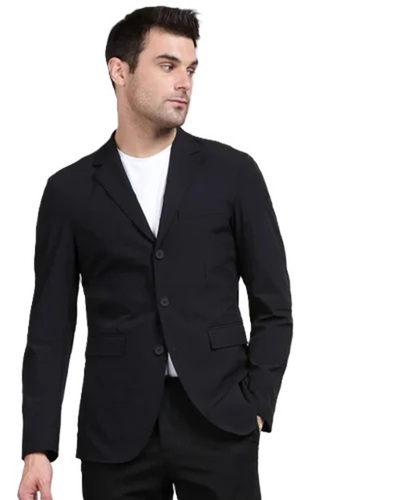 Men Formal Blazer - Color: Black