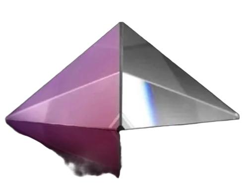 Optical Equilateral Prism - Color: Pink
