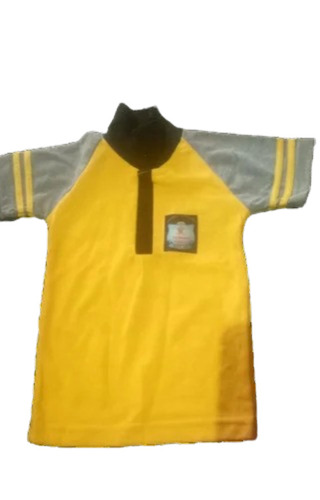 Kids Cotton School T Shirt - Collar Type: V Neck