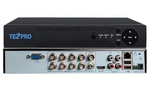 8 Channel Avd Dvr Surveillance System - Color: Black