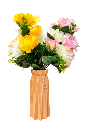 Artificial Pot And Mauli Rose