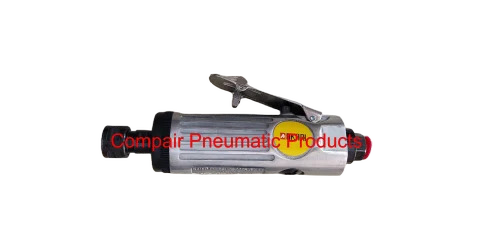 Pneumatic Air Die Grinder - 6mm Collet, 22,000 RPM, Black Red Yellow | Industrial Grinding and Polishing
