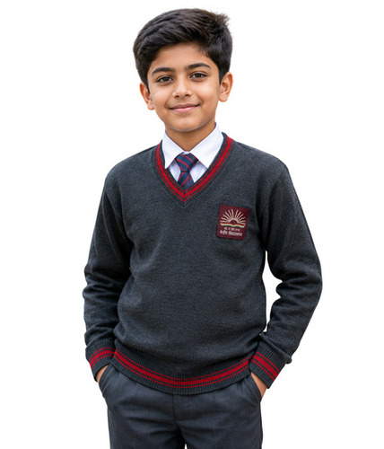 Kv Boy'S Full Sleeve Sweater - Color: Grey