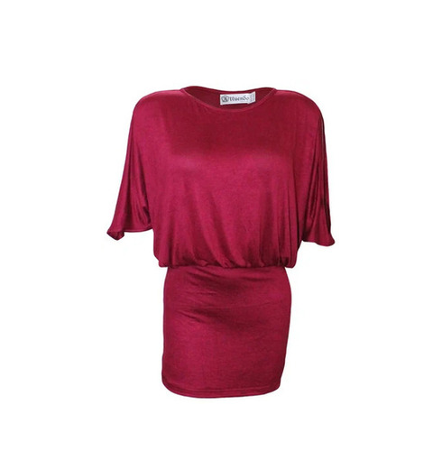 Trendy Plain Tops - Color: Red