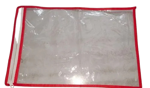 Pvc Zipper Packaging Bag For Garment - Color: Transparent