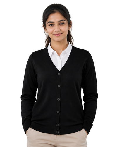 Corporate Women'S Full Sleeve Uniform Sweaters - Color: Black