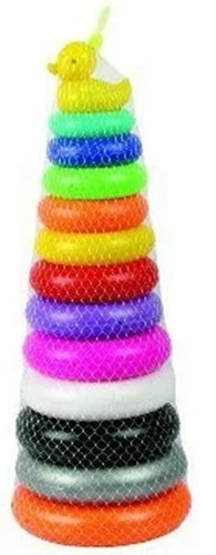 Plastic Stacking Rings Toy - Color: Multi Color