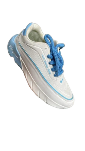Lace-Up White Mens Sports Shoes