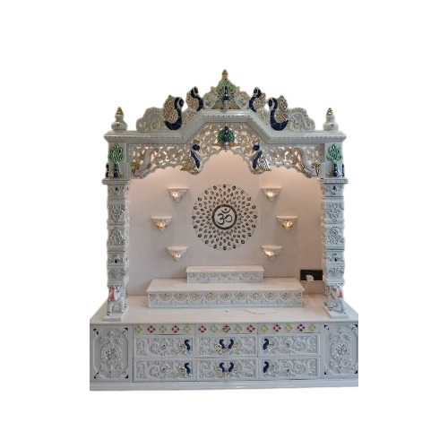 Marble Home Temple - Color: White