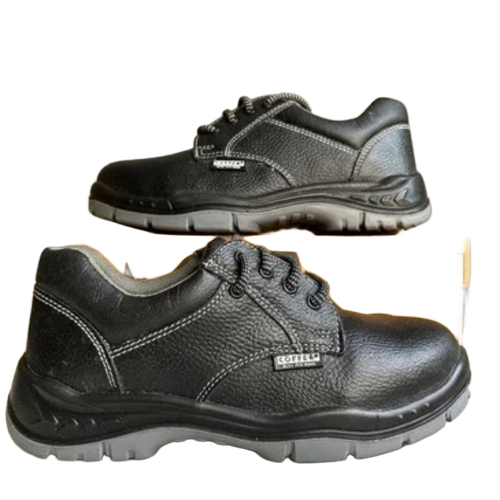 Coffee Double Density Safety Shoes
