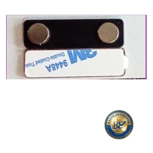 Magnetic Badge Fastener 45 X 14 Mm 2 Magnet Plastic - Color: Multiple