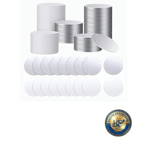Round Sublimation Aluminium Blank 2 Inch - Finish: Powder Coated