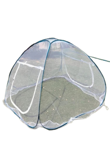White Polyester Portable Double Bed Mosquito Net
