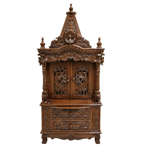 5 Feet Wooden Temple For Home