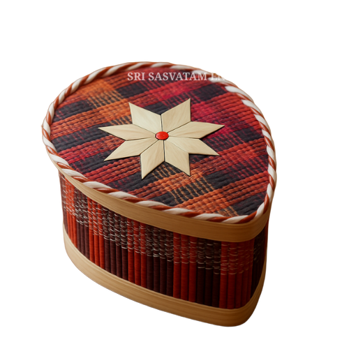 Handcrafted Bamboo Natural Box Container