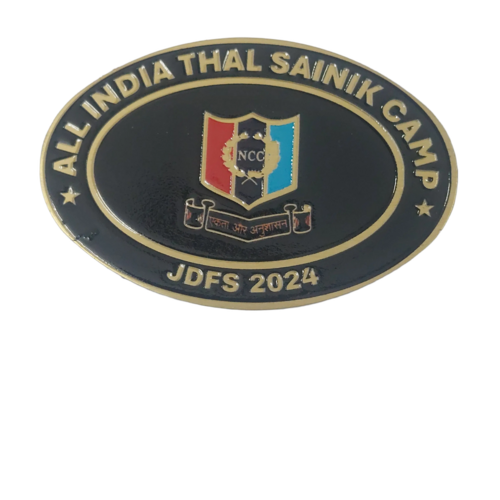 Ncc All India Thal Sainik Camp Jdfs 2024 Badge - Color: Black And Gold-Tone